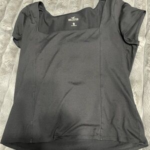 Hollister Black crop T-Shirt